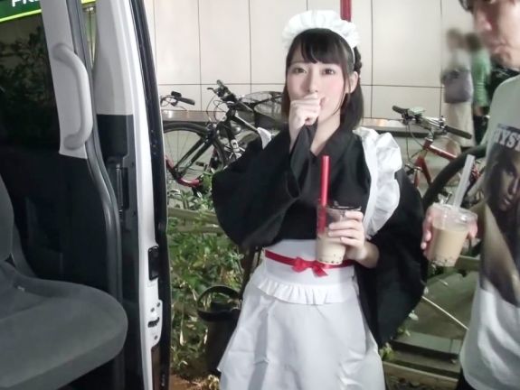 【メイド喫茶美少女×生中出し】アイドル級激カワメイドに大量中出し！！敏感ボディが生チンポで即絶頂！！