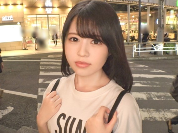 【素人ナンパ】喘ぎ声が激カワな学生さん…ベロチューで唾液を交換してフェラ＆生ハメピストンでザーメン発射…♡